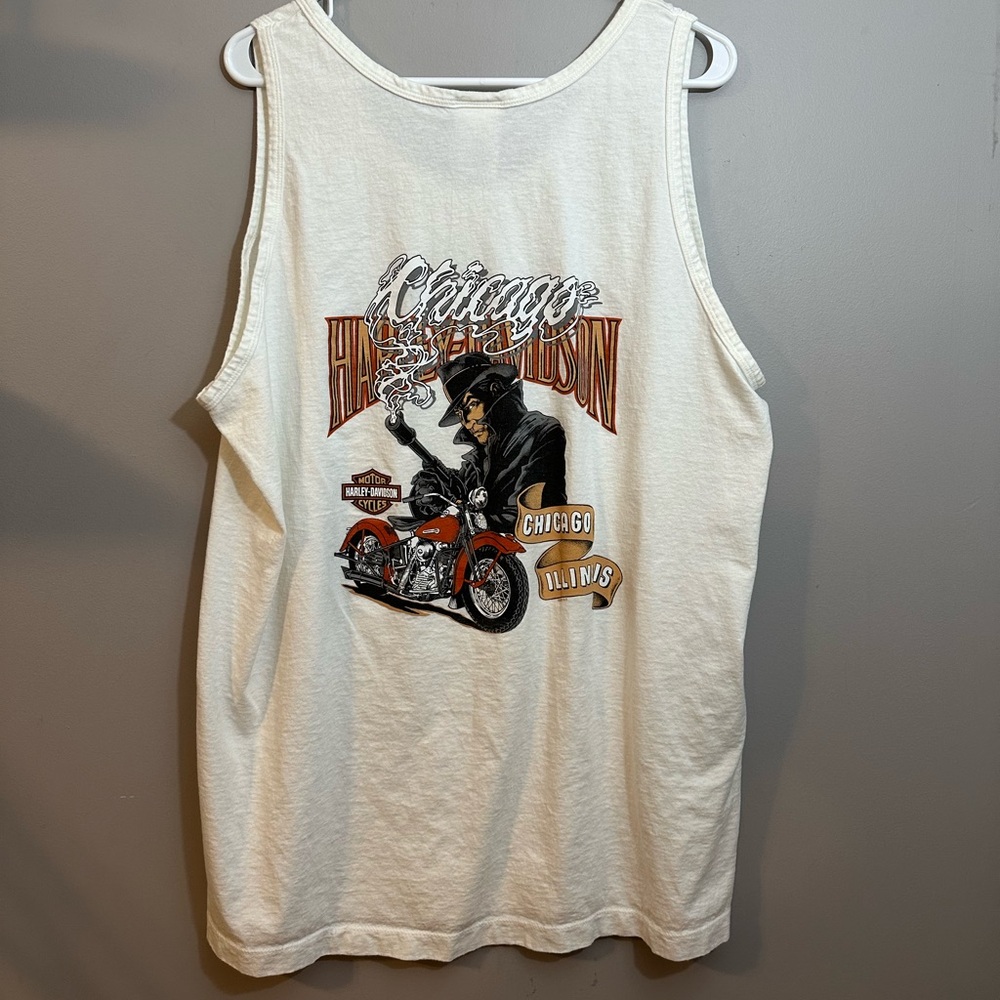 Vintage Harley Davidson Tank Top shirt skull XL - Picture 5 of 11